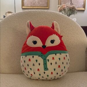 Red and Cream Fox Plush Home Accent squismallows